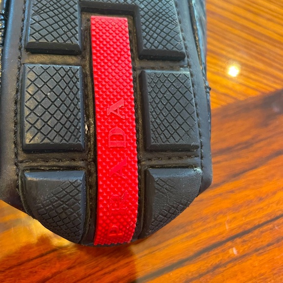 Prada sport black ballerina ballet flat shoe patent leather AUTHENTIC from Saks - Picture 10 of 11